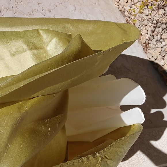 Hand Made Elegant Gold/lime Strapless Dress Sz Small - Picture 3 of 16